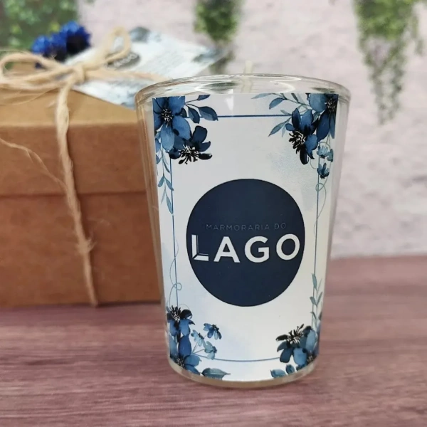 30 Vela Aromática no Copo Lembrancinha Personalizada Corporativo, Formatura, Batizado, 15 Anos, Casamento e etc. Fazemos Qualquer Tema