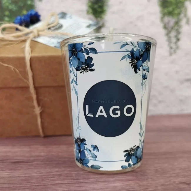30 Vela Aromática no Copo Lembrancinha Personalizada Corporativo, Formatura, Batizado, 15 Anos, Casamento e etc. Fazemos Qualquer Tema