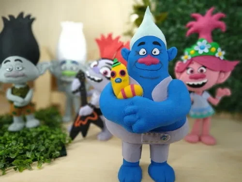 Trolls de Feltro - Biggie e Mr. Dinkle