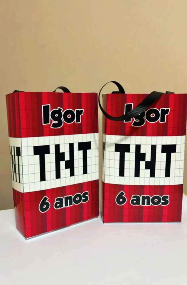 Sacolinhas Personalizada TNT Lembrancinhas Para Aniversário