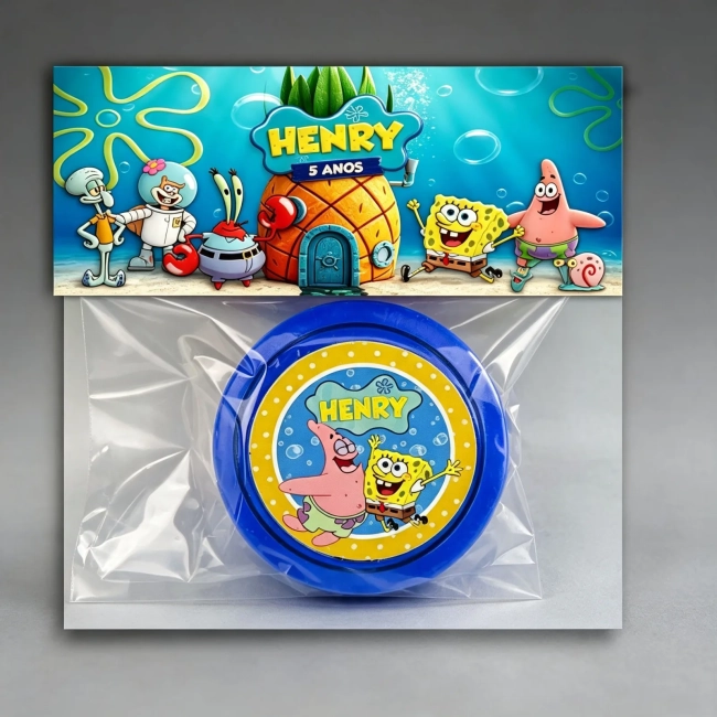 Iô iô Personalizado para lembrancinhas doBob Esponja