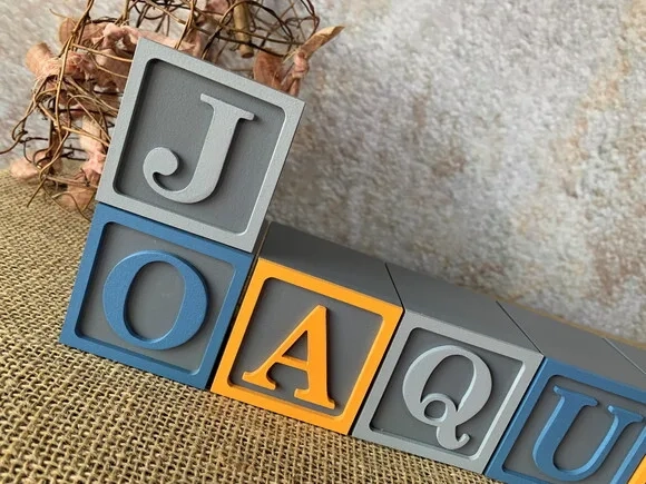 Nomes Personalizados em Cubos 6x6cm Ts