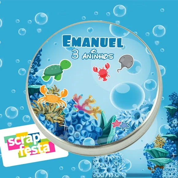 Latinhas Personalizadas Fundo do Mar