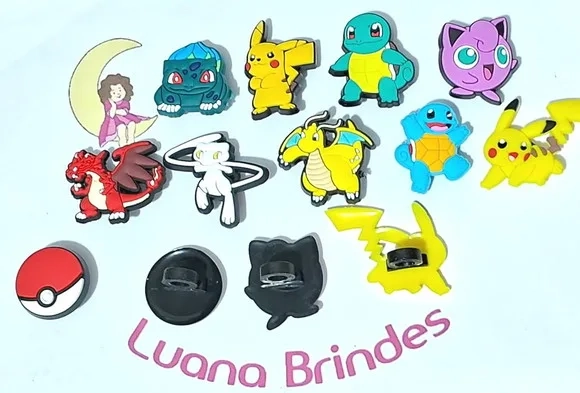 Lápis C/ponteira Pokemon Emborrachado Pacote com 10 Unidades