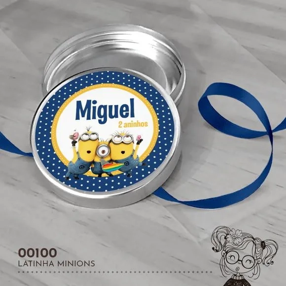 Latinha Adesivada Minions - 00100