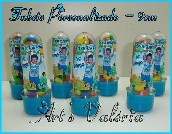 Tubetes PET Personalizado - 8cm