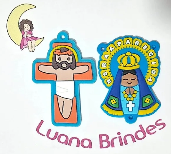 Entremeio Nossa Senhora Aparecida e Cruz Emborrachado - 4 un