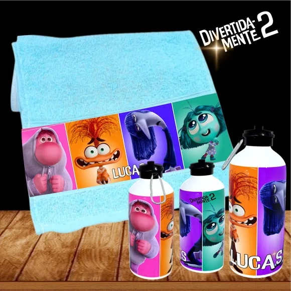 Kit Toalhinha com Garrafa Personalizada