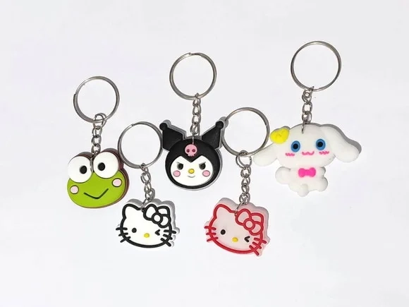Chaveiro Turma da Hello Kitty Pacote com 10 Unidades