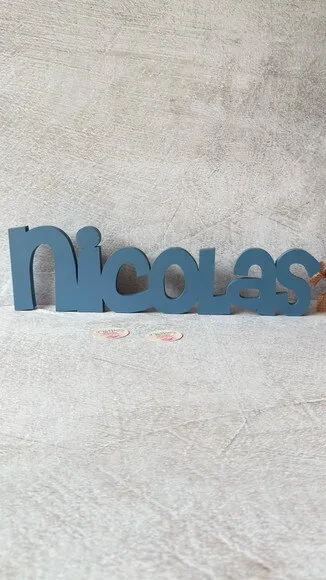 Nome em mdf - Linha Ch - Decoração Bebê e Infantil