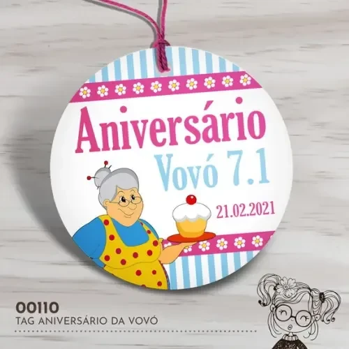 Tag Redonda Aniversário da Vovó - 00110