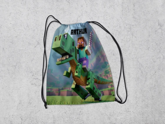 Mochilinha Personalizada Minecraft
