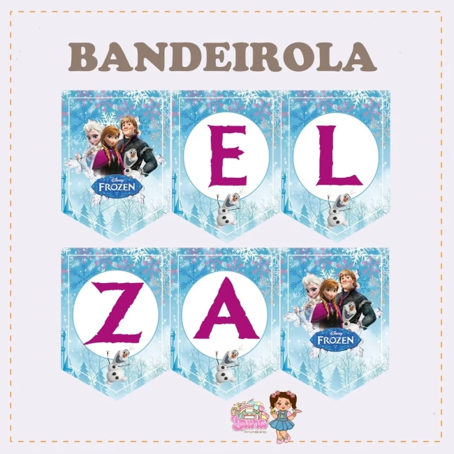 Kit Festa Só Um Bolinho FROZEN - Decoração de Festa