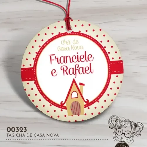Tag Redonda Chá de Casa Nova - 00323