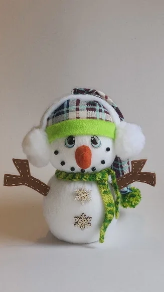 Boneco de Neve em Feltro* Chat Chamar Antes da Compra