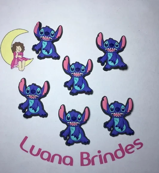 Aplique Stitch Emborrachado Pct c/ 6 Unidades.