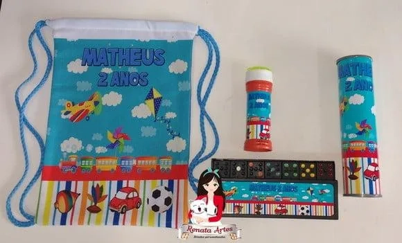 Kit Jogos 2 na Mochila Tema Brinquedos Antigos