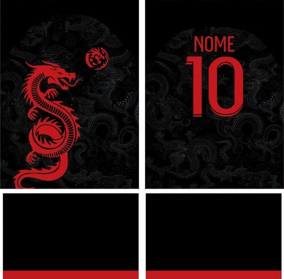 Arte Vetor Camisa Interclasse Dragao Mod-192