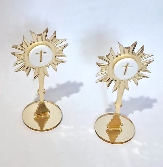 Santíssimo Sacramento 7cm Acrílico Espelhado - 1 Peça