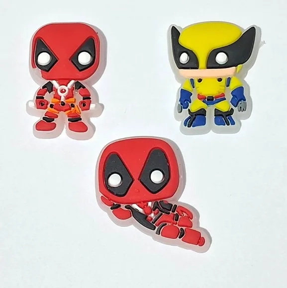 Aplique Deadpool e Wolverine Fosflorescente Pacote C/6 Peças