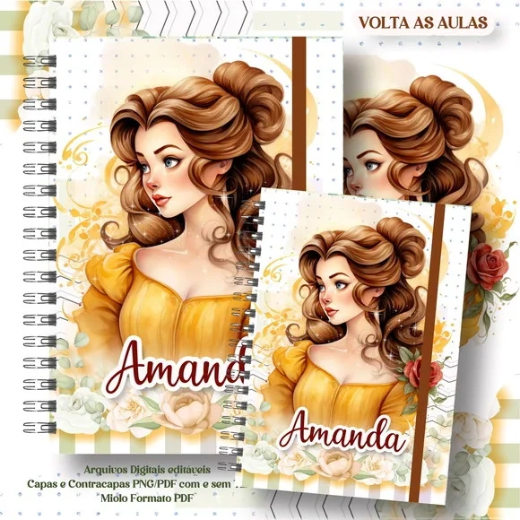 Caderno ou Agenda Personalizada Bela