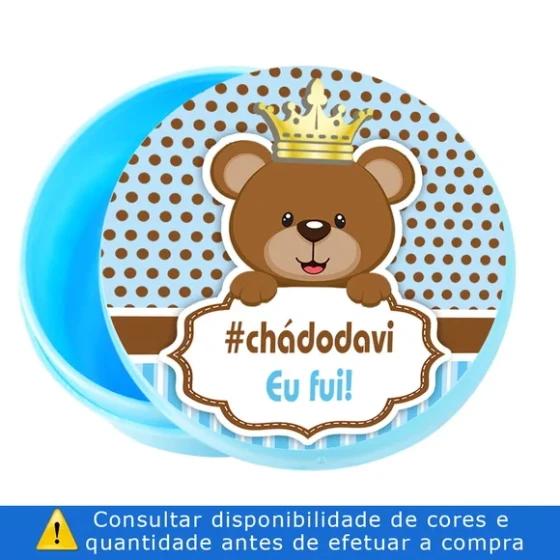 Latinha Personalizada Colorida Azul