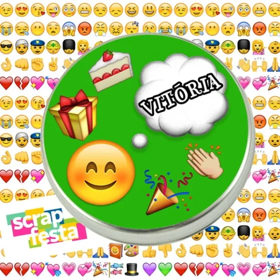 Latinhas Personalizadas Festa Emoticons