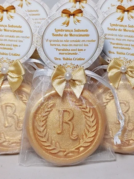 Lembrancinha Personalizada, Sabonete Letra Inicial do Nome