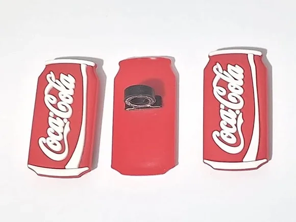 Ponteira P/lápis Coca Cola Emborrachado Pacotes C/6 Unidades