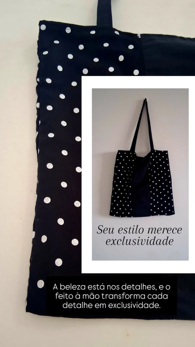 Bolsa de Tecido - Poá