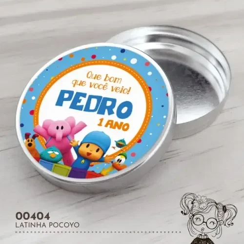Latinha Adesivada Pocoyo - 00404