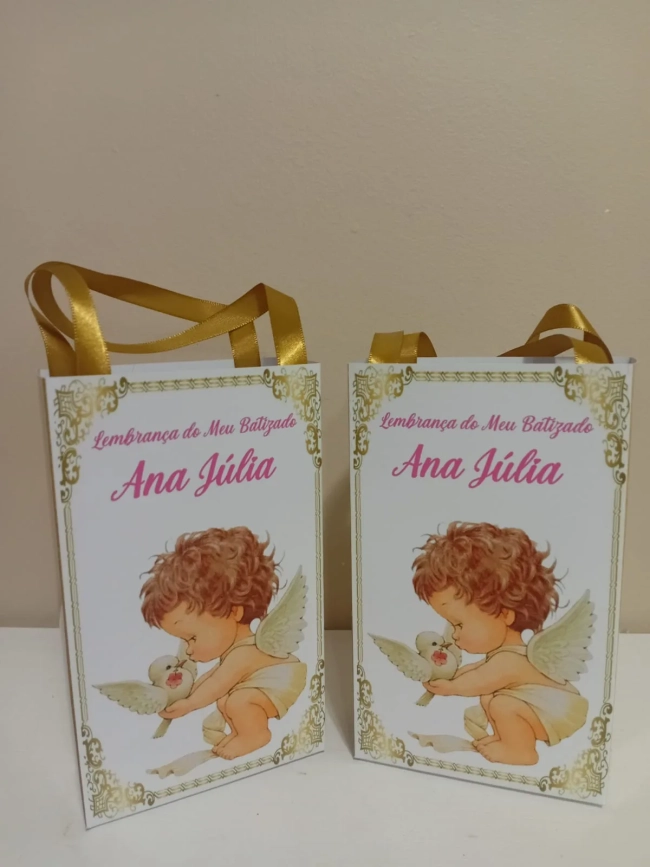 Sacolinhas Personalizadas Batizado para Lembrancinhas