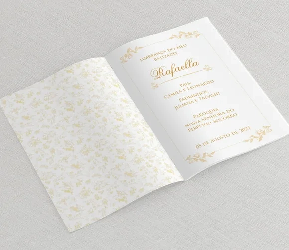 Livrinho De Orações Personalizado Batizado / Eucaristia