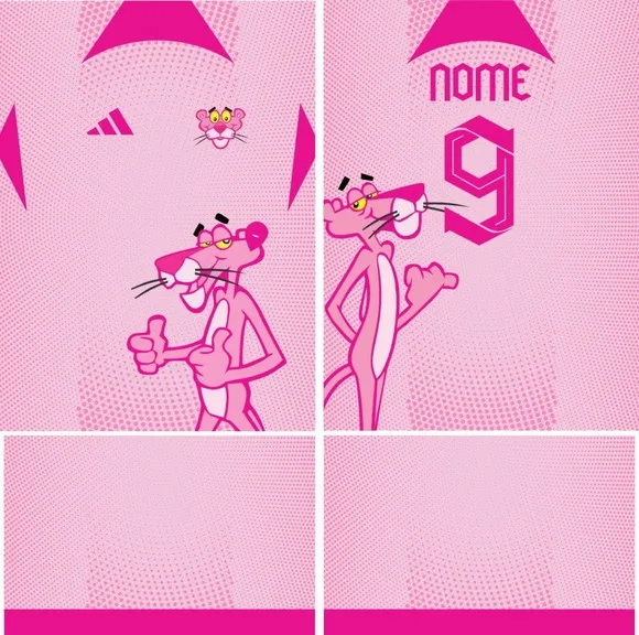 Arte Vetor Camisa Interclasse Pantera Rosa Mod-257