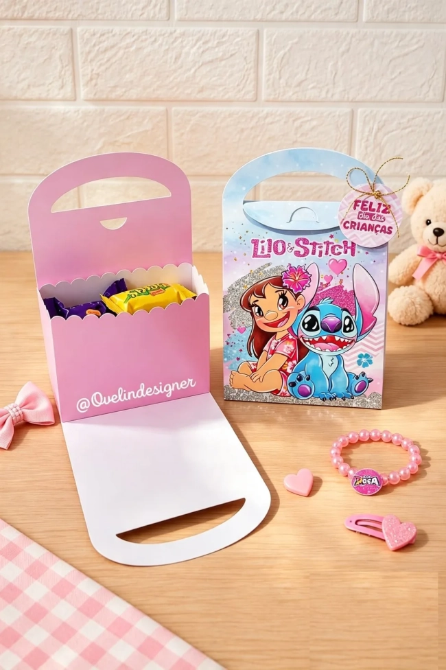 Caixa Maleta Personalizada para Lembrancinha de Festa Infantil
