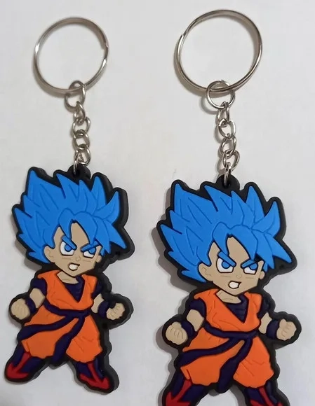 Chaveiro Goku Dragon Ball Emborrachado - 4 Unidades