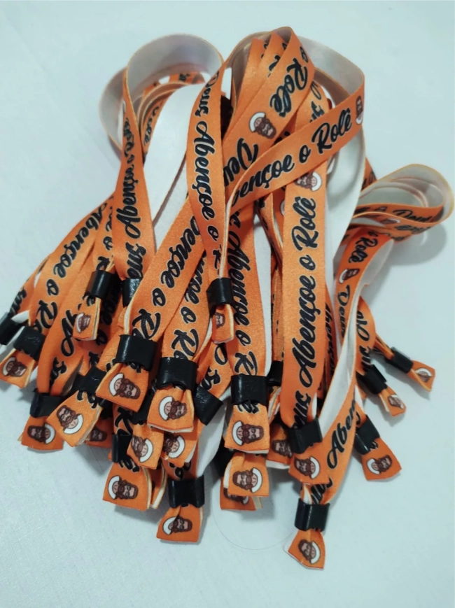 Pulseiras Personalizadas de Tecido Festas e Eventos !
