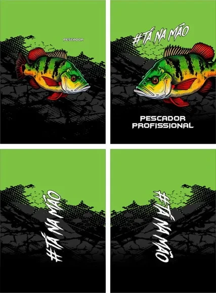 Arte Vetor Camisa Pesca-mod-0163