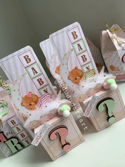 Kit 30 Lembrancinhas Chá Revelação