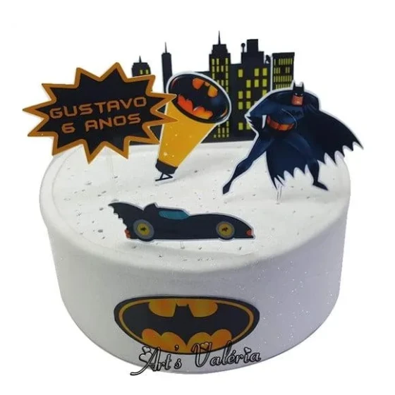 Topo de Bolo Batman