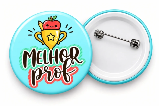 Botton Dia dos professores - Lembrancinha