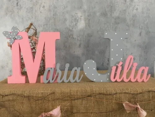 Jardim Encantado - Nomes Personalizados + CORAÇÃO