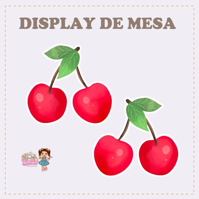 Kit Festa Só Um Bolinho CEREJINHA - Decoração de Festa