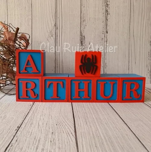 Homem Aranha - Cubos 6x6cm Decoração de Festa Infantil