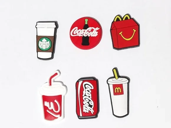 Aplique Mcfeliz, Coca -cola, Lanche Pacote com 6 Unidades