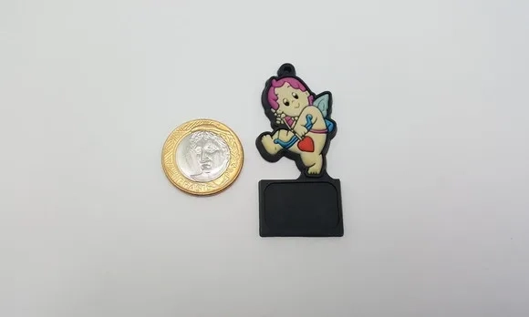 Pingente Emborrachado de Cupido com Imã