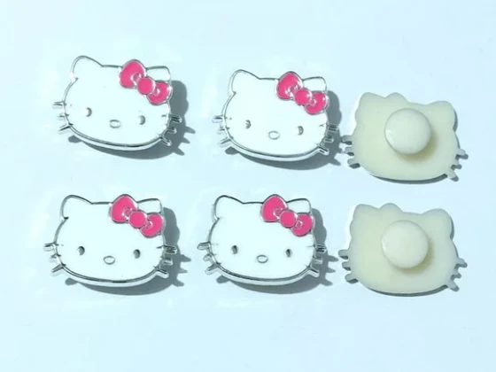 Hello Kitty com Suporte para Crocs Abs Pacote com 6 Unidades