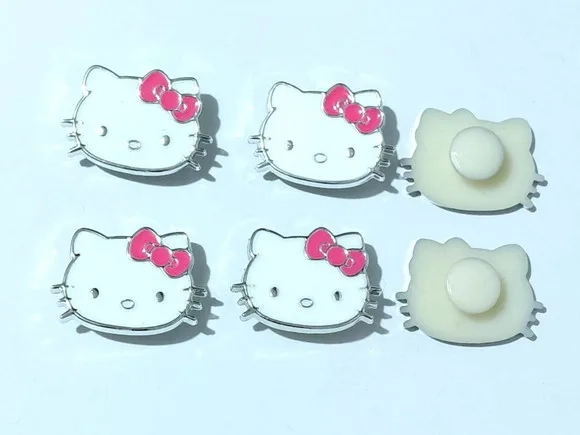 Hello Kitty com Suporte para Crocs Abs Pacote com 6 Unidades