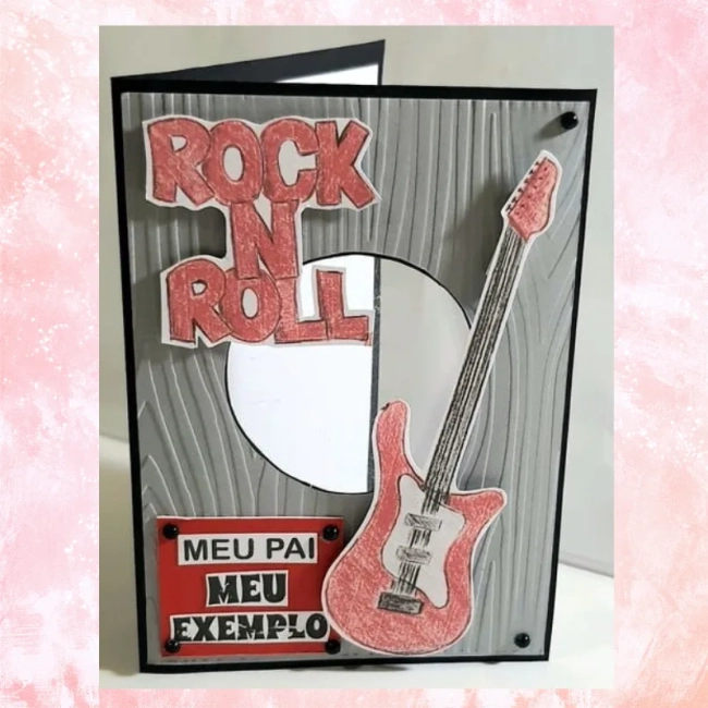 Cartão Dia Dos Pais Guitarra
