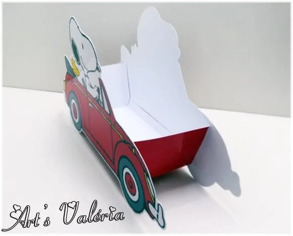 Caixinha Carro do Snoopy